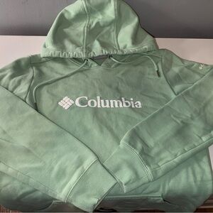 Women’s Cut Columbia Mint Green Hoodie - Size Small